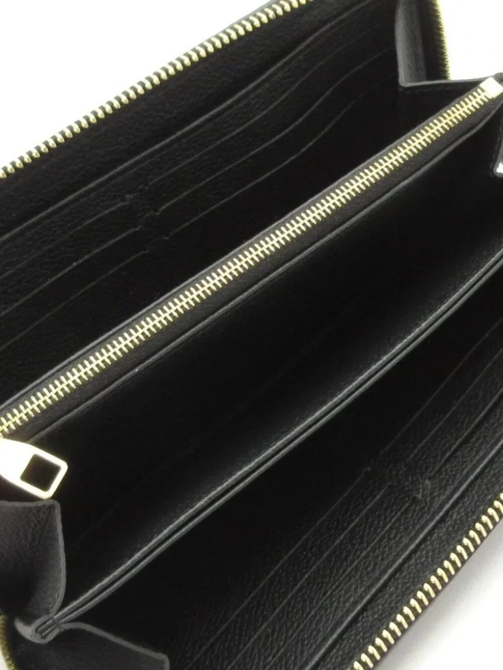LOUIS VUITTON Zippy Wallet Noir Monogram Empreinte Long Wallet